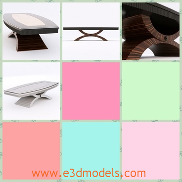 3d model the wooden table with special legs - This is a 3d model of the wooden tabke with special legs and the table is long and heavy.It is not easy to move.