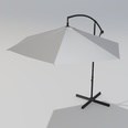3d model the open umbrella