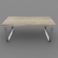 3d model the rustic long table