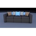 3d model the sofa and pillows
