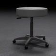 3d model the stool with a leather cover