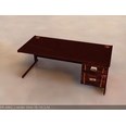 3d model the wooden desk