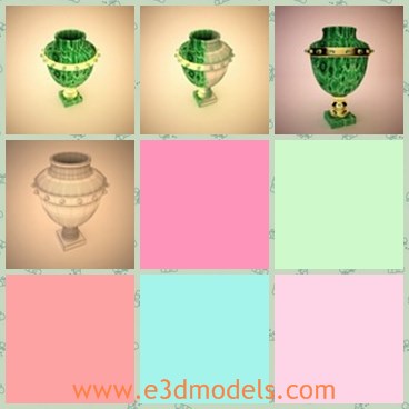 3d model the fine vase - This is a 3d model of the fine vase,which is realistic and elegant.The model is transparent and popular among young.