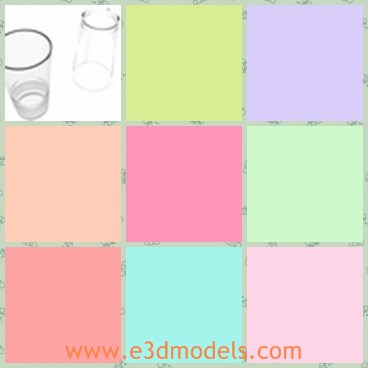 3d model the glass bottle - This is a 3d model of the glass bottle,which is the drinking glass in our daily life.The model is small and transparent.