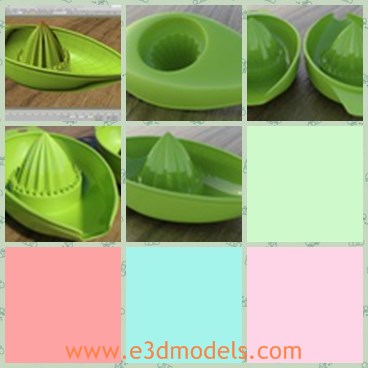 3d model the green kitchenware - This is a 3d model of the green kitchenware,which is cute and charming.