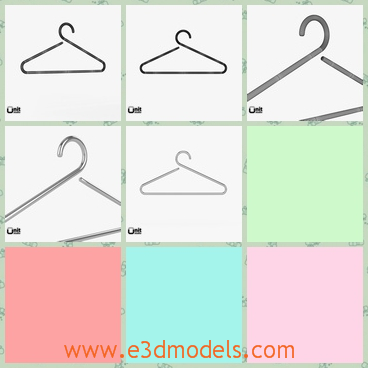 3d model the hanger in cooked shape - This is a 3d model of the hanger in cooker shape,which is steel type.The model is stable and popular.