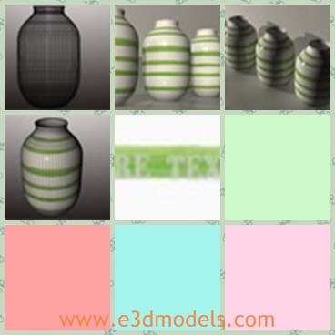 3d model the long vase - This is a 3d model of the long vase,which is the common container for liquid.