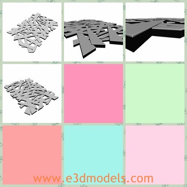 3d model the mirror - This is a 3d model of the mirror,which is modern and special.The model is made with standard materials.