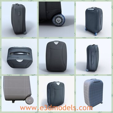 3d model the moder suitcase - This is a 3d model of the modern suitcase,which can roll and made with high quality.