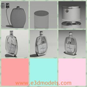 3d model the perfume - This is a 3d model of the perfume,which is made like the bottle.The model is common and practical in the life.