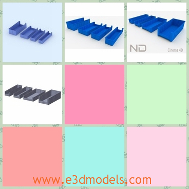 3d model the plastic container - This is a 3d model of the plastic container,which is common and made in details.The model is the solidworls.