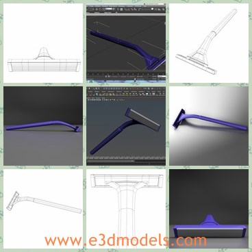 3d model the plastic razor - THis is a 3d model of the plastic razor,which  was designed to provide a high definition in a low poly.