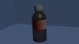 3d model the bottle and the cap