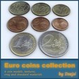 3d model the euro coins