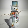 3d model the snowman