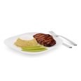 3d model the steak with fork
