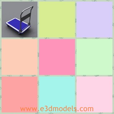 3d model the cart - This is a 3d model of the cart,which is the small and common cart in shops and other places.
