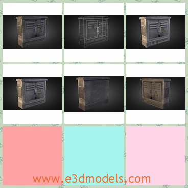 3d model the power box - This is a 3d model of the power box,which is electric one in the industry.The model is stable and made of stone.