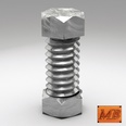 3d model the nut and the bolt
