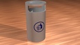 3d model the trash can