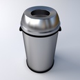 3d model the trash can with a hole