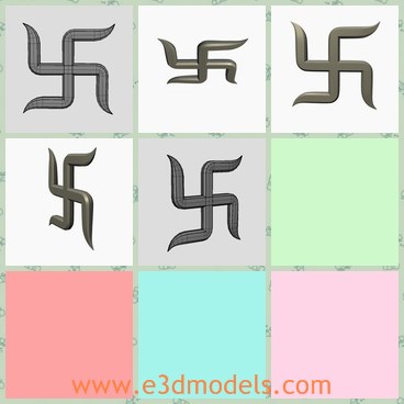 3d model the symbol of Nazi - This is a 3d model of the symbol of Nazi,which is famous and popular for a long period.The symbol is also the horrible brand in the world.