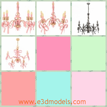 3d model the classical lights - This is a 3d model of the classical lights,which is created as the ornaments in the room.