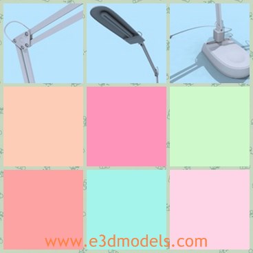 3d model the desk lamp - This is a 3d model of the desk lamp,which has a special shape and it is easy to carry because it is not heavy.