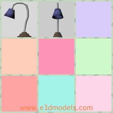 3d model the desk light - This is a 3d model of the desk light,which is small and cute to put on the desk.The model is flexible.The model is good to see in the room.