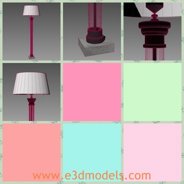 3d model the floor lamp - This is a 3d model of the floor lamp,which is modern and charming in the living room.The lamp is the new model in the market.