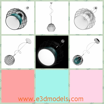 3d model the lamp in high quality - This is a 3d model of the lamp in high quality,which is made in special shape.The model is different from others.