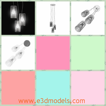3d model the lamp in high quality - This is a 3d model of the lamp in high quality,which is light and special.The lamp is modern and popular in the society.