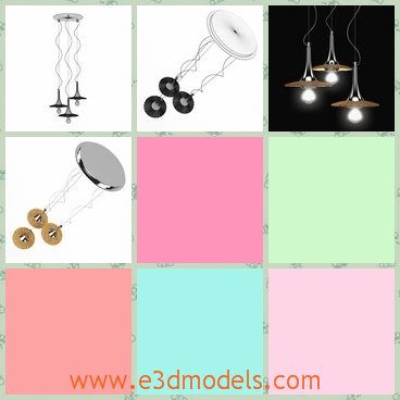 3d model the lamp made with wicker - This is a 3d model of the lamp made with the wicker cover,which is special among the lamps.The model is made in high quality.