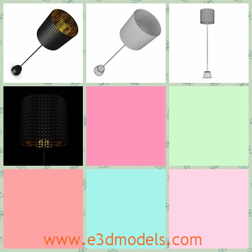 3d model the lamp with the long leg - This is a 3d model of the lamp with the long leg underneath,which is tall and charming.The shape is attractive.