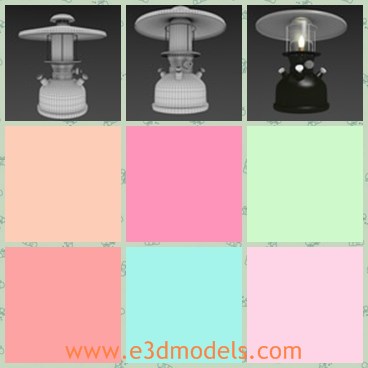 3d model the lantern - This is a 3d model of the lantern with a roof,which is a small and simple one.The model is practical and very popular.