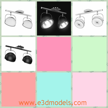 3d model the lights in high quality - This is a 3d model of the lights in high quality.The model is common in the streets and the light is shining and glorious.