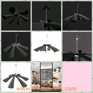 3d model the special lamp - This is a 3d model of he special lamp,which is printable and hanging in the living room.The  product is suitable for closeups.