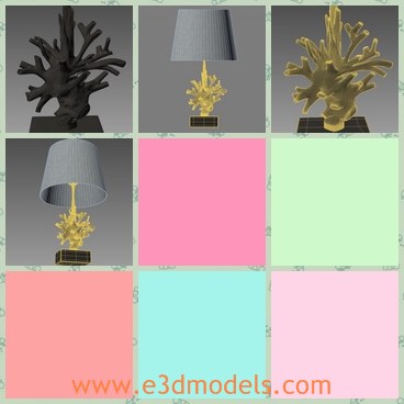 3d model the special lamp - This is a 3d model of the special lamp,which is realistic and textured.The lamp looks like the small and cute plant in the garden.