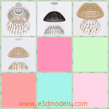 3d model the suspended lights in the room - This is a 3d model of the suspended lights in the room,which is fine and modern and it is so popular amongst the young people.
