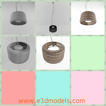 3d model the suspension light - This is a 3d model of the suspension light,which is the realistic type in the house and the body looks like the tire in the car.