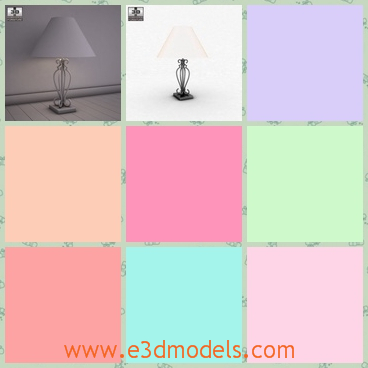 3d model the table lamp - This s a 3d model of the table lamp,which is fine and created with lampshade.It is not expensive and luxury but cheap and pretty.