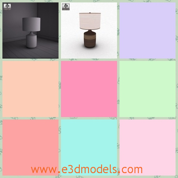 3d model the table lamp - This is a 3d model about the table lamp,which is the Karissa type.The lamp is the necessary furniture in the house.
