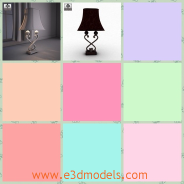 3d model the table lamp with special legs - This is a 3d model of the table lamp with special legs,which is designed  by a famous creator.