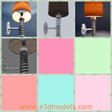 3d model the wall lamp - This is a 3d model of the wall lamp,which is yellow and pretty.The model is common and popular among young people.