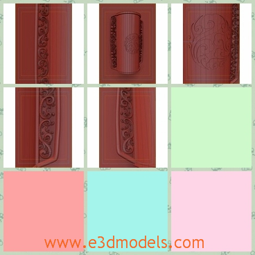 3d model the wall lamp in wood - This is a 3d model of the wall lamp in wood,which is special and in Chinese style.The model has the frame of Chinese traditional carvings.
