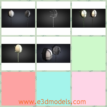 3d model the wall light - This is a 3d model of the wall light,which is great and special because of the special design of the light.