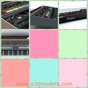 3d model the keyboard - This is a 3d model of the keyboard,which is the common musical instrument in our daily life.