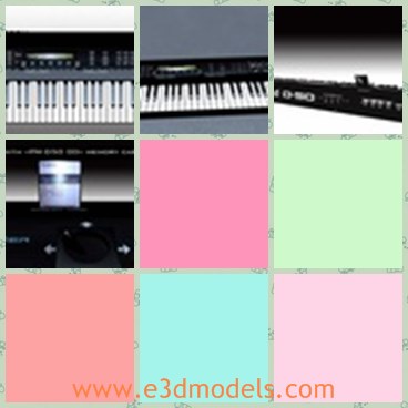 3d model the keyboard - This is a 3d model of the keyboard,which is large and heavy.The model is the common musical instrument.