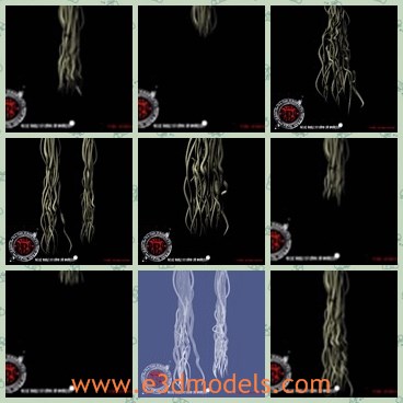 3d model the roots - This is a 3d model of the animated roots,which is small and common under tree.