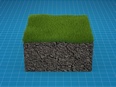 3d model the grass